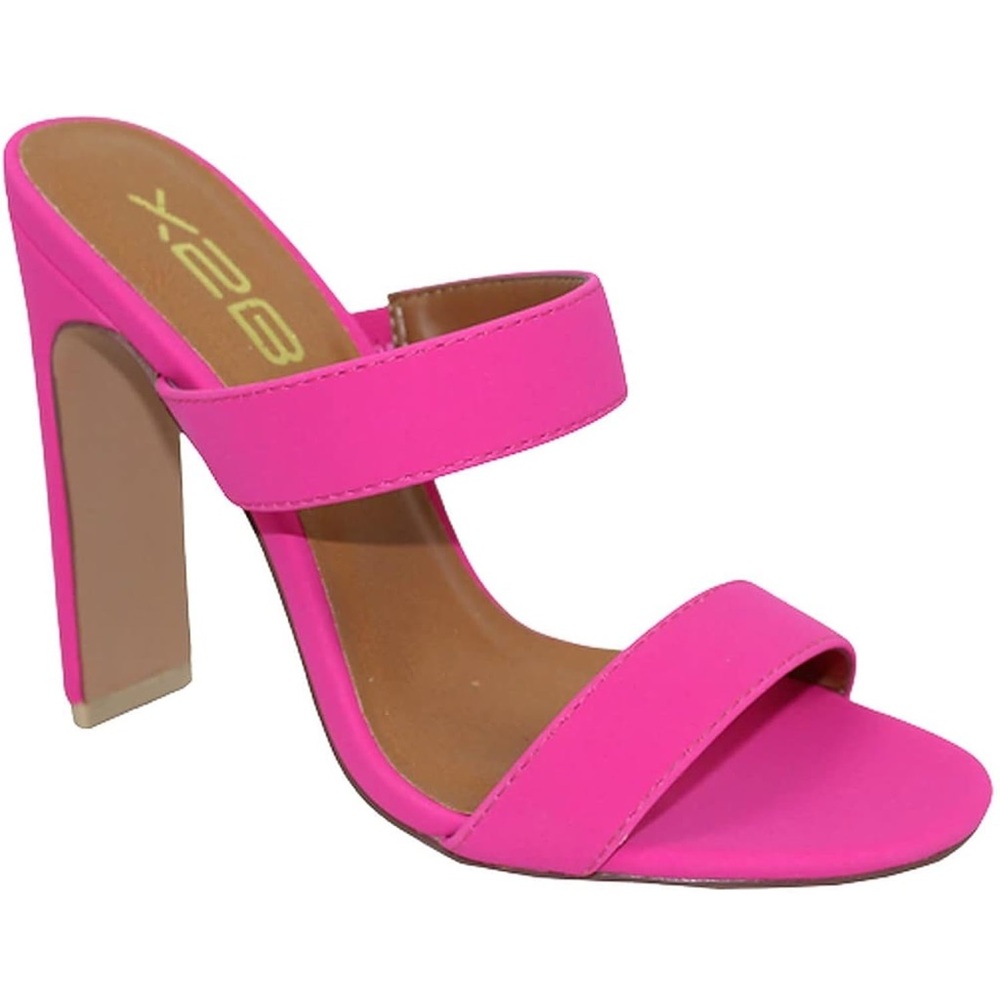 X2B Thalia Pink High Heel Sandals